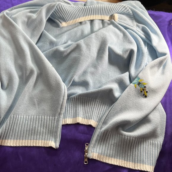 VTG๐Maxime Casual Cotton Blend 2-Way Zipper Cardigan with Stand Up Collar - Picture 11 of 16